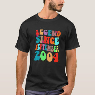 Legend Since September 2004 Vintage Birthday Retro T-Shirt