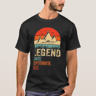 Legend Since September 2012 Retro 10 Years Old 10t T-Shirt