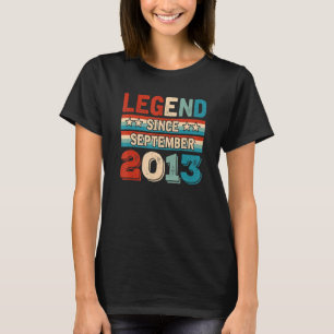Legend Since September 2013 Retro 9 Yrs Old 9th Bi T-Shirt