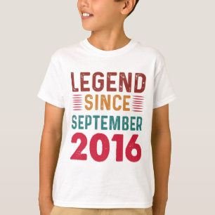 Legend Since September 2016 Vintage Birthday T-Shirt