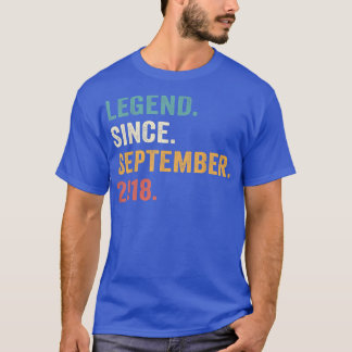 Legend Since September 2018 4th Birthday Gift 4 Ye T-Shirt