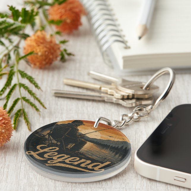 Legend Vintage Fishing Keychain (Front Right)