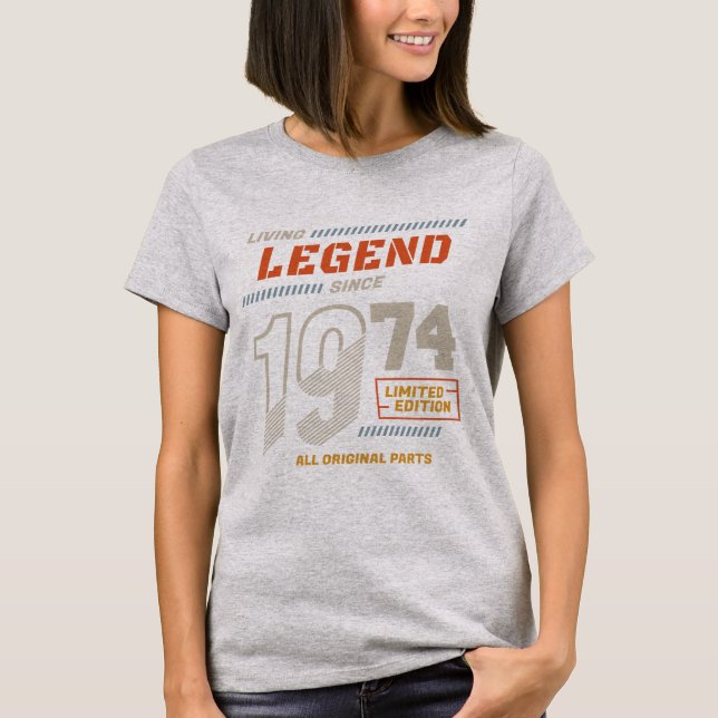 Legend Vintage Since 1974 Limited Edition T-Shirt (Front)