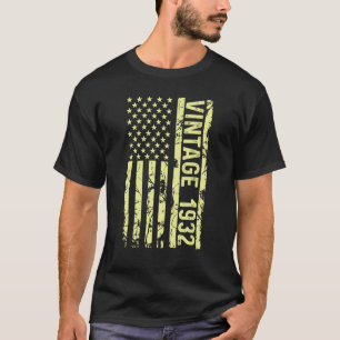 Legend Vintage Us Flag Since 1932 For Men Women 19 T-Shirt