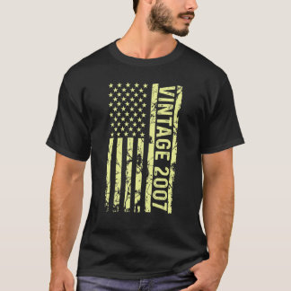 Legend Vintage Us Flag Since 2007 For Men Women 20 T-Shirt