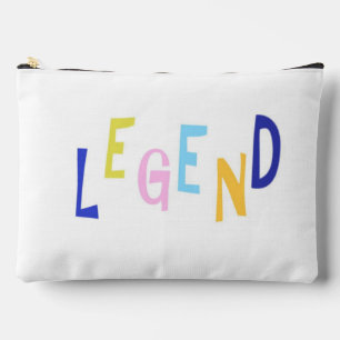 legend word art accessory pouch