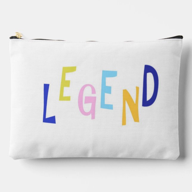 legend word art accessory pouch (Front)