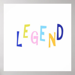 legend word art poster