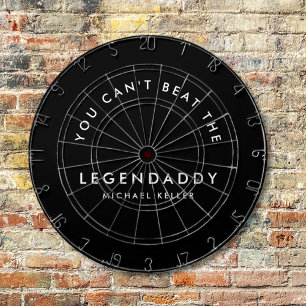 Legendaddy for Legendary Dads fun minimalist  Dartboard