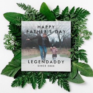 Legendaddy for Legendary Dads minimalist Photo Card