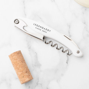 Legendaddy for Legendary Dads simple minimalist Corkscrew