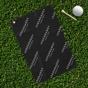 Legendaddy for Legendary Dads simple minimalist  Golf Towel
