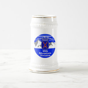 Legendary 10th Mountain Division “Climb To Glory” Beer Stein
