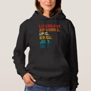 Legendary Awesome Epic Since July 1957 Retro Style Hoodie
