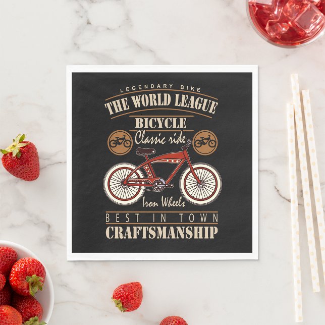 Legendary Bike Bicycle Classic Ride Napkin (Creator Uploaded)