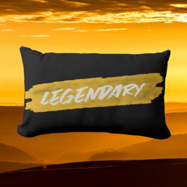 Legendary Brush Stroke Throw Pillow – Bold (Creator Uploaded)