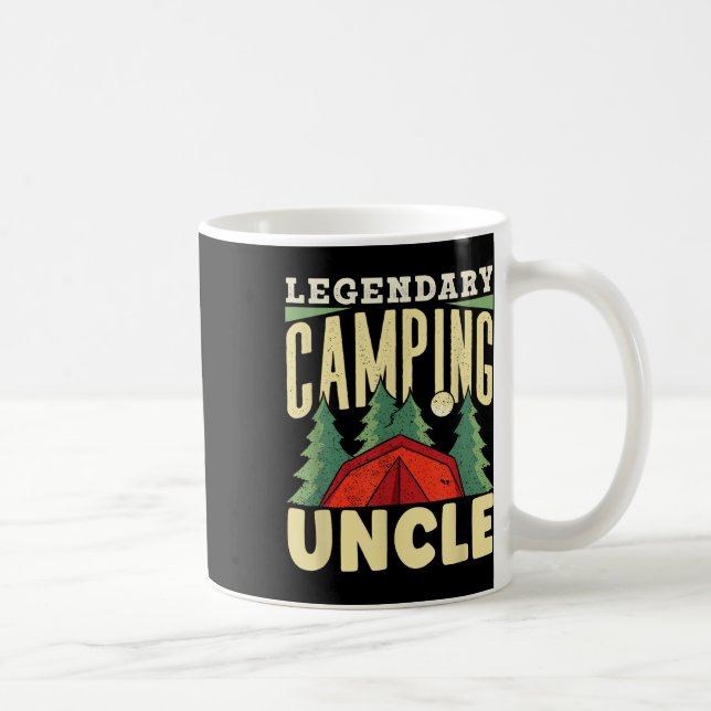 Legendary Camping Uncle Campfire Camp Camper Camps Coffee Mug (Right)