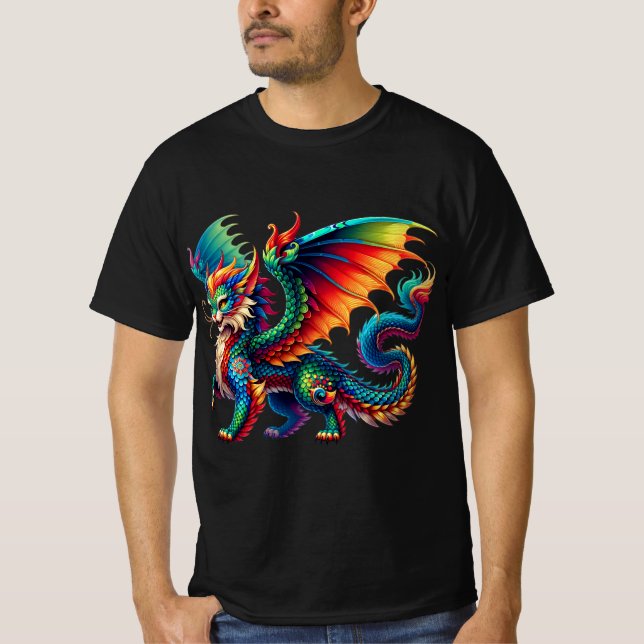 Legendary Cat Dragon - Legendary Animal Cat Dragon T-Shirt (Front)