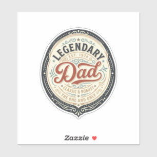 Legendary Dad Vintage Engraving Shirt Design_1