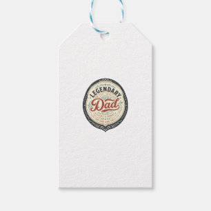 Legendary Dad Vintage Engraving Shirt Design_1 Gift Tags