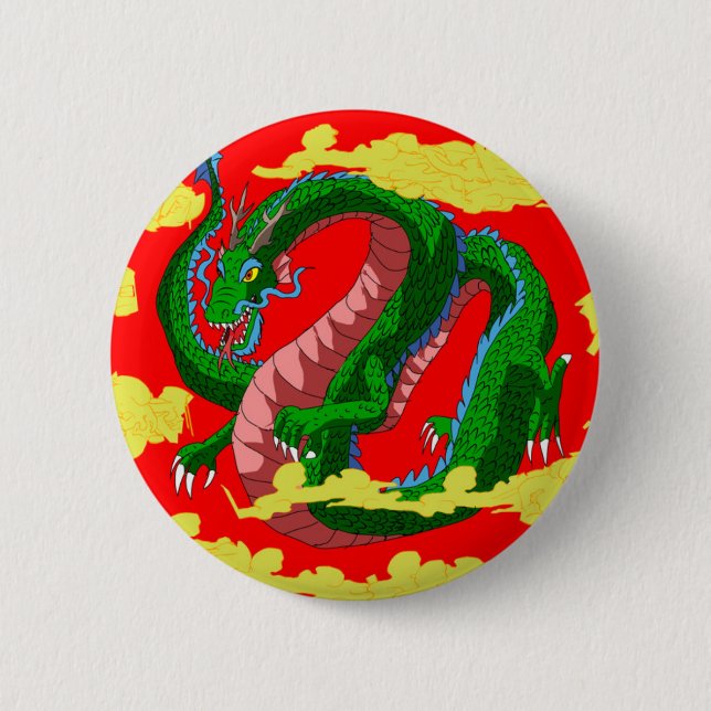 Legendary Dragon 6 Cm Round Badge (Front)