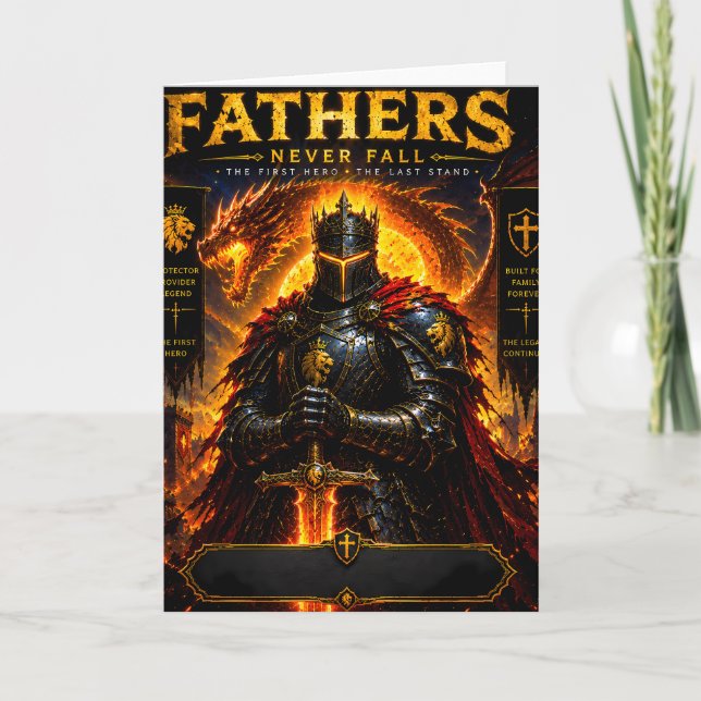 Legendary Dragon Father Card (Front)