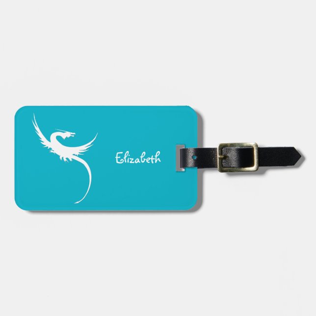 Legendary Dragon Luggage Bag Tag (Front Horizontal)