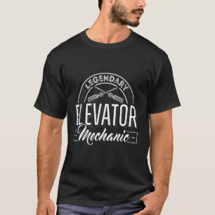 Legendary Elevator Mechanic Technician Apparel T-Shirt