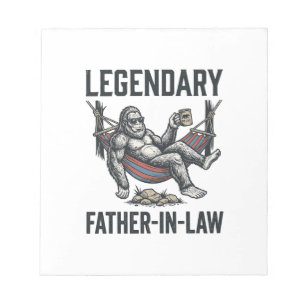 Legendary Father In Law Sasquatch Vintage Shirt De Notepad