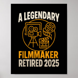 Legendary Filmmaker Retired 2025 Funny Movie Direc Poster