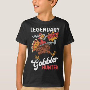 Legendary Gobbler Hunter Funny Turkey Hunting  T-Shirt
