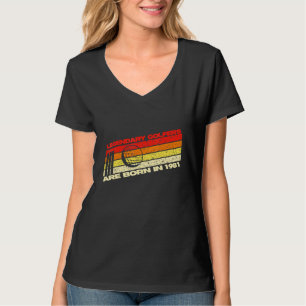 Legendary Golfers Born Are In 1981 41th Vintage Re T-Shirt
