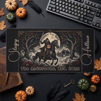 Legendary Headless Rider Sleepy Hollow Halloween Desk Mat