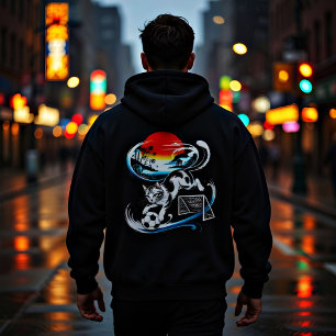 Legendary Japanese Soccer Cat - Streetwear Gift Hoodie
