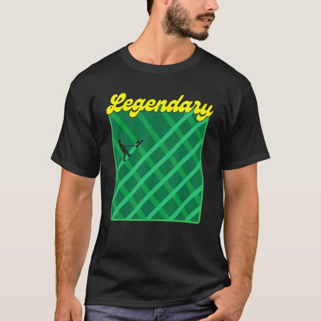 Legendary Lawn Mower Grass Dad T-Shirt (Front)
