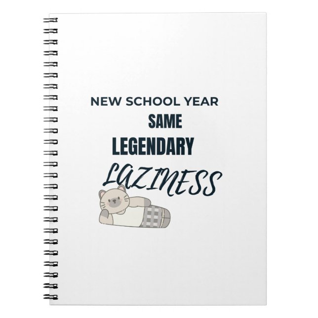 Legendary Laziness Notebook (Front)