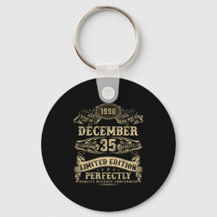 Legendary Man Born December 1990 35th Birthday Key Ring