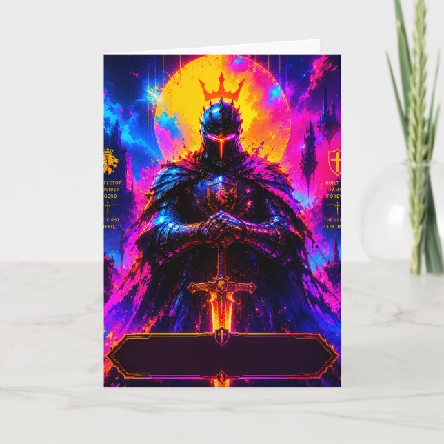 Legendary Neon Father Card (Front)
