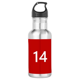 Legendary No. 14 in red and white 532 Ml Water Bottle