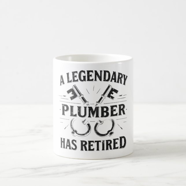 Legendary Plumber Retirement Coffee Mug (Center)