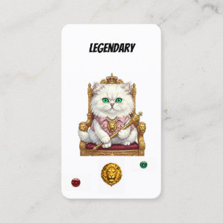 Legendary Punk Cat Collector Card-Royal Feline  Loyalty Card