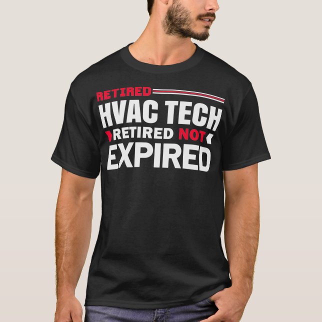 Legendary Retired HVAC Tech Cool Funny Retirement  T-Shirt (Front)