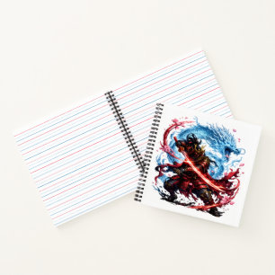 Legendary Samurai & Blue Dragon Mug Japanese War Notebook
