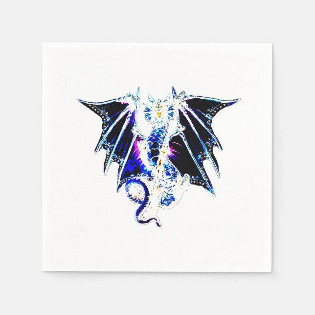 Legendary Sea Monster and Dragon Themed Party 50 x Napkin (Front)