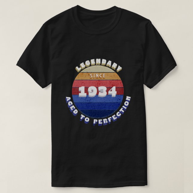 Legendary Since 1934 Retro T-Shirt (Design Front)