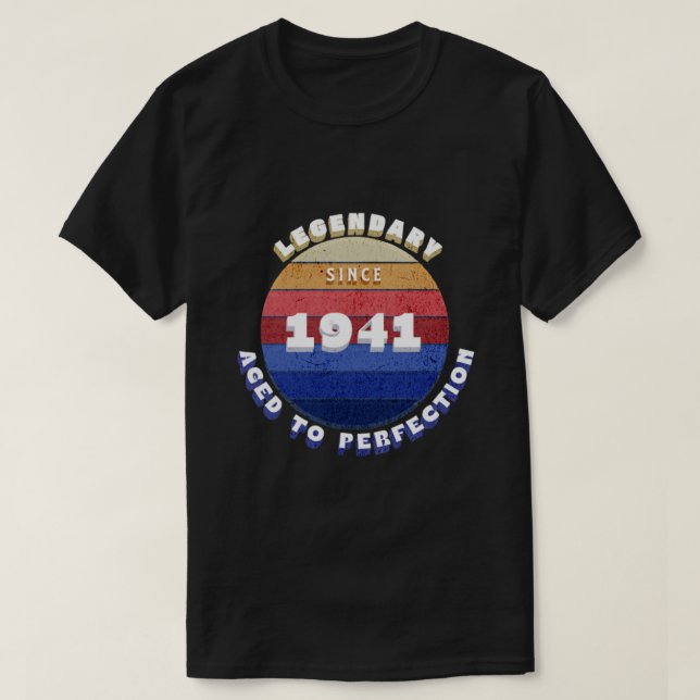 Legendary Since 1941 Retro T-Shirt (Design Front)