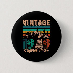 Legendary Since 1949 Birthday Hiking Mountains Vin 6 Cm Round Badge