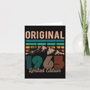 Legendary Since 1965 Birthday Hiking Mountains Vin Card