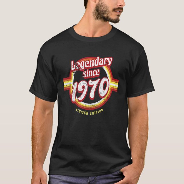 Legendary Since 1970  52th Birthday T-Shirt (Front)