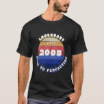 Legendary Since 2008 Retro T-Shirt<br><div class="desc">Celebrate a true legend with this bold “Legendary Since 1980” retro vintage design. Featuring a distressed sunset stripe style and strong typography, this shirt is perfect for anyone born in 1980 who’s proudly aged to perfection. Great as a birthday gift for dads, husbands, friends, or anyone turning 40 who loves...</div>